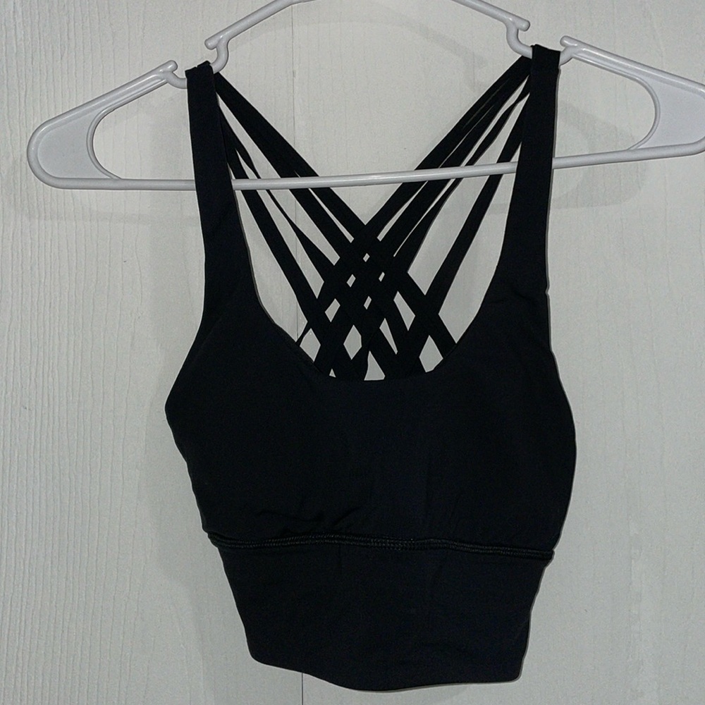 Black Lululemon Sports Bra Size 4
